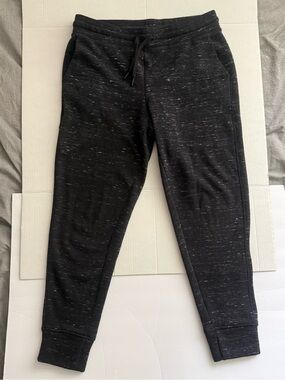 Black Speckled Women’s Jogger Track Pants